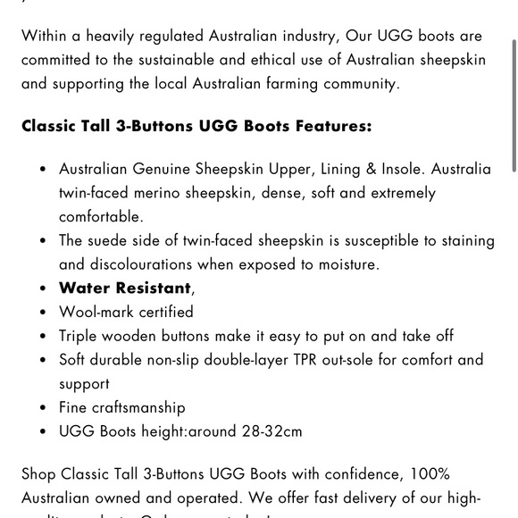 Classic Tall 3-Buttons UGG Boots - Picture 2 of 9